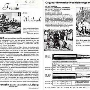 Brenneke, Wilheim 1936 Booklet