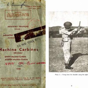 Owens & Austen Machine Carbine 1949 Small Arms Training Manual- Australia