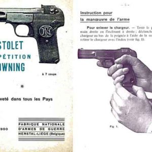 Browning Model 1900 Manual (in Fr)