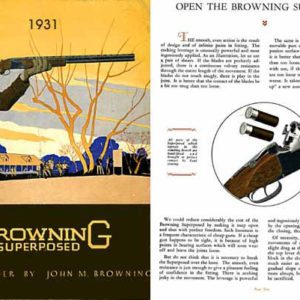 Browning 1931 (early) Superposed Over and Under Gun Catalog