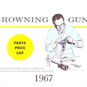 Browning 1967 Shotguns, Rifles and Pistols Exploded View PARTS Catalog