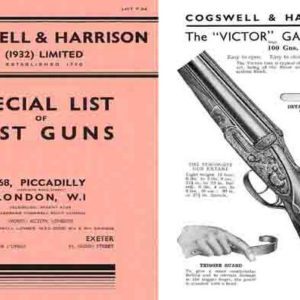 Cogswell & Harrison (UK) 1934 Circa Gun Catalog