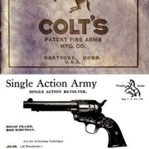 Colt 1920 Patent Fire Arms Catalog