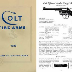 Colt 1930 Fire Arms Catalogue