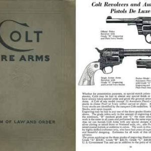 Colt 1933 Gun Catalog