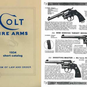 Colt 1934 Fire Arms Short Catalog