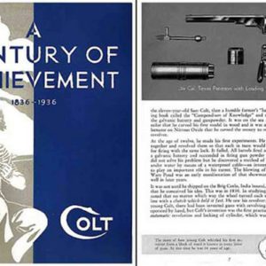 Colt 1936 Firearms Catalog- A Century of Achievement