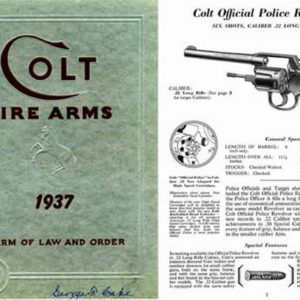 Colt 1937 Fire Arms Gun Catalog