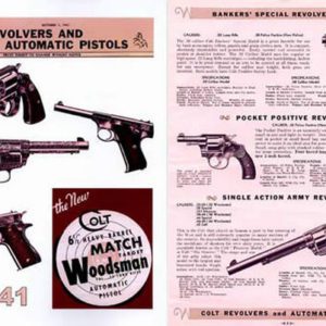 Colt 1941 Revolvers and Automatic Pistols Catalog