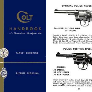 Colt 1953 Handgun Handbook and Catalog