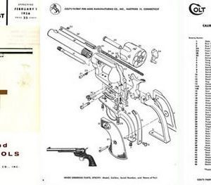 Colt 1956 Revolvers & Automatic Pistols Component Parts Catalog