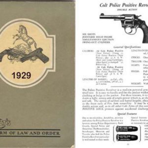 Colt 1929 Revolvers and Automatic Pistols