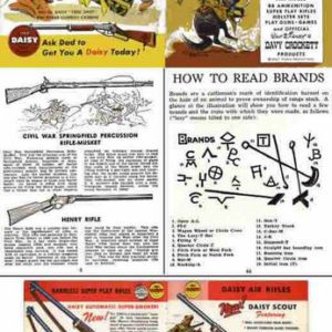 Daisy 1955 Gun Book #3 Handbook and color Catalog