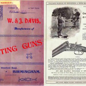 W. & J. Davis 1901 Sporting Guns and Accessories Catalog