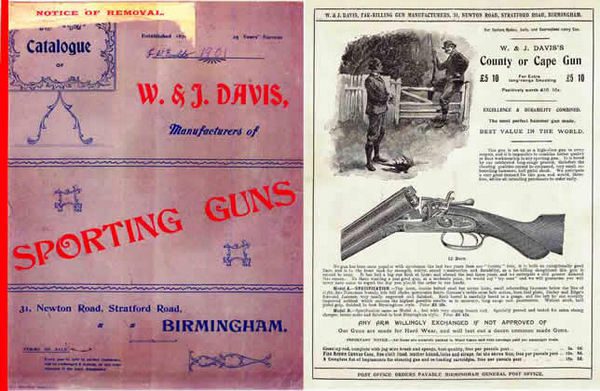 W. & J. Davis 1901 Sporting Guns and Accessories Catalog - GB-img-0