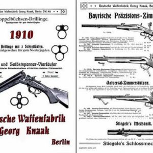 Deutsche Waffenfabrik, Georg Knaak 1910 Gun Catalog
