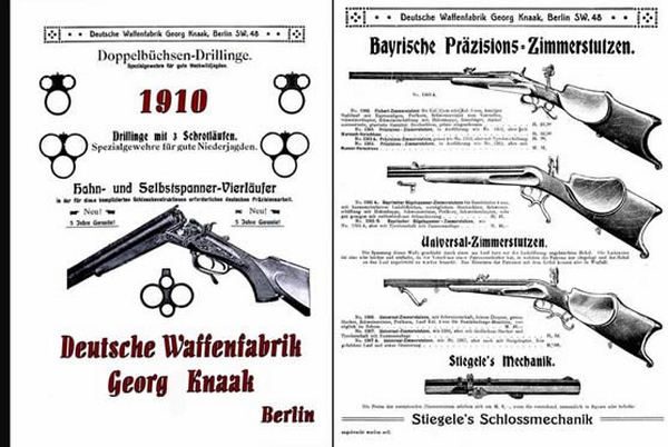 Deutsche Waffenfabrik, Georg Knaak 1910 Gun Catalog - GB-img-0