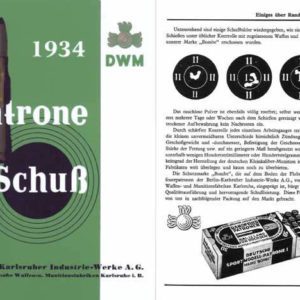 DWM 1934 Patrone U.Schub Catalog