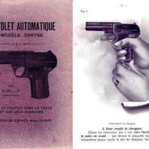 Dreyse Pistolet Model 1907 Gun Manual