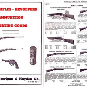 Dunham, Carrigan & Hayden, San Francisco 1950 Circa Gun Catalog