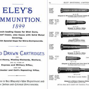Eley 1899 Ammunition Sporting & Military Ammunition Catalog (UK)