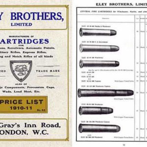 Eley 1910-11 Brothers Ltd. Ammunition Catalog