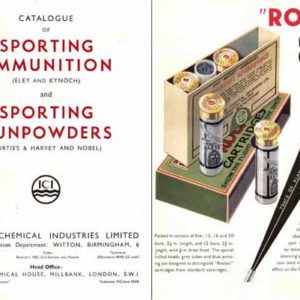 Eley July 1935 and Kynoch, Curtis & Harvey and Nobel Catalogue