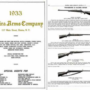 Elmira Arms Company 1933 Gun & Sports Catalog (Elmira NY)