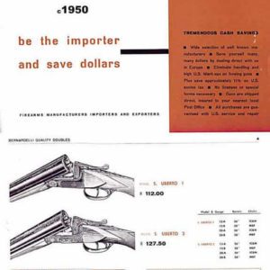 Euroarms Firearms c.1950 Gun Catalog (Brescia, Italy)