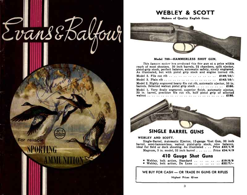 Evans & Balfour 1965 Gun Catalog, Melbourne, Australia - GB-img-0