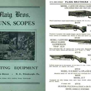 Flaig Bros 1937 Circa Gun Catalog (Pittsburgh, PA)