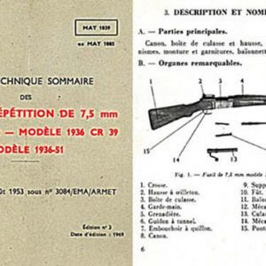 French Model 1936, 1936 CR39, 1936-51 Rifle Manual