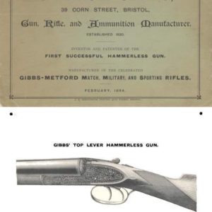 George Gibbs 1894 Gun Catalog - Bristol, UK