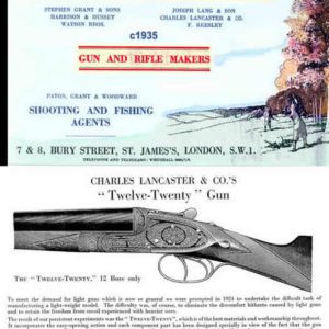 Grant & Lang Ltd. 1935 Circa Gun Catalog (UK)