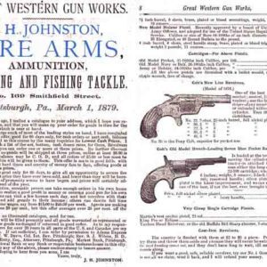 Great Western Gun Works 1879 Catalog, JH Johnston