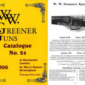 WW Greener 1906 Gun Catalog (England)