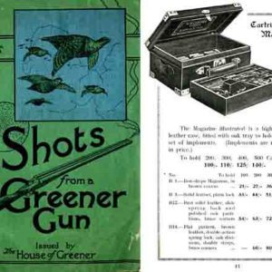 WW Greener 1923 Shots from a Greener Gun Catalog