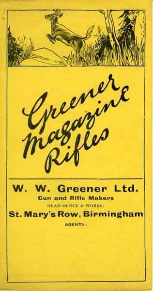 WW Greener 1930  Magazine Rifle Flyer - GB-img-0
