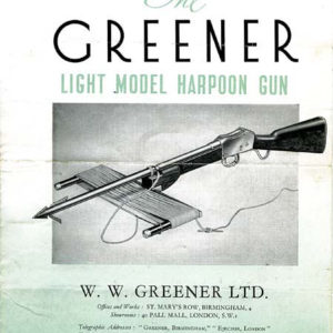 WW Greener 1950 Circa Harpoon Gun Catalog