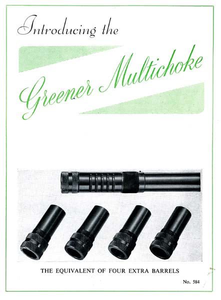 WW Greener 1958  GP & Multichoke Gun Catalog - GB-img-0