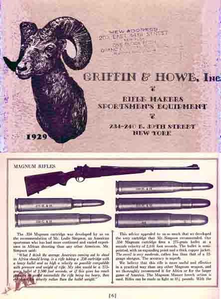 Griffin & Howe 1929 Gun Catalog - GB-img-0