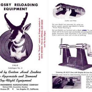 Grigsby Reloading Catalog 1955