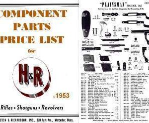 Harrington & Richardson Arms 1953 Circa Gun Parts Catalog