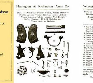 Harrington & Richardson Arms 1923 Component Parts Catalog