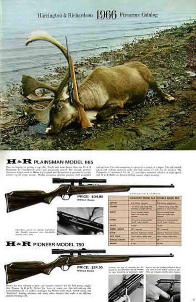 Harrington & Richardson Arms 1966 Gun Catalog - GB-img-0