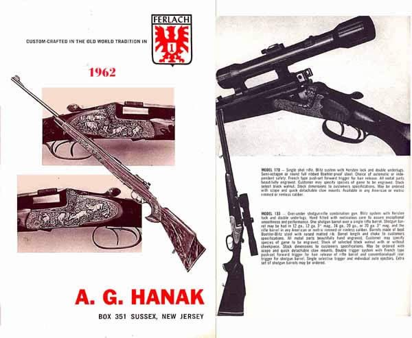 AG Hanak/Ferlach Arms 1962 Catalog - GB-img-0