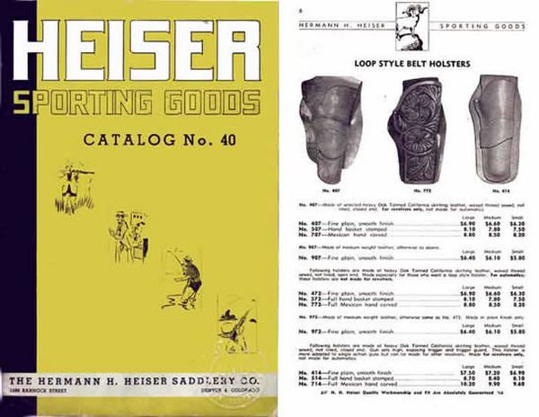 Heiser Gun Holsters and Sporting Goods Catalog #40 (Colorado) - GB-img-0