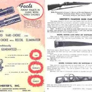 Herter's 1955 Gun Accessory Catalog (Waseca, Minn.)