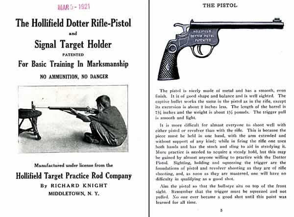 Hollifield Dotter 1921 Rifle-Pistol Signal Target Holder- GB-img-0