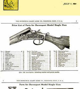 Hopkins & Allen 1911 Arms Co. Repair & Parts Catalogue